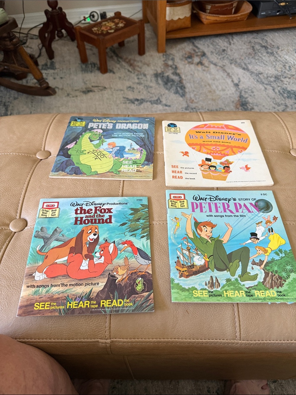 Disney 4individual books from around the 1950 or 1960